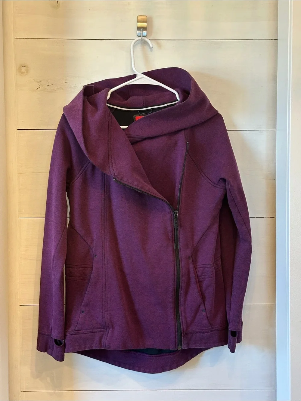 Long Nike Purple Wrap Hoodie